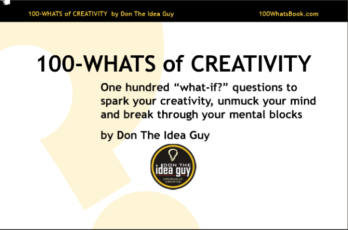 100-Whats of Creativity